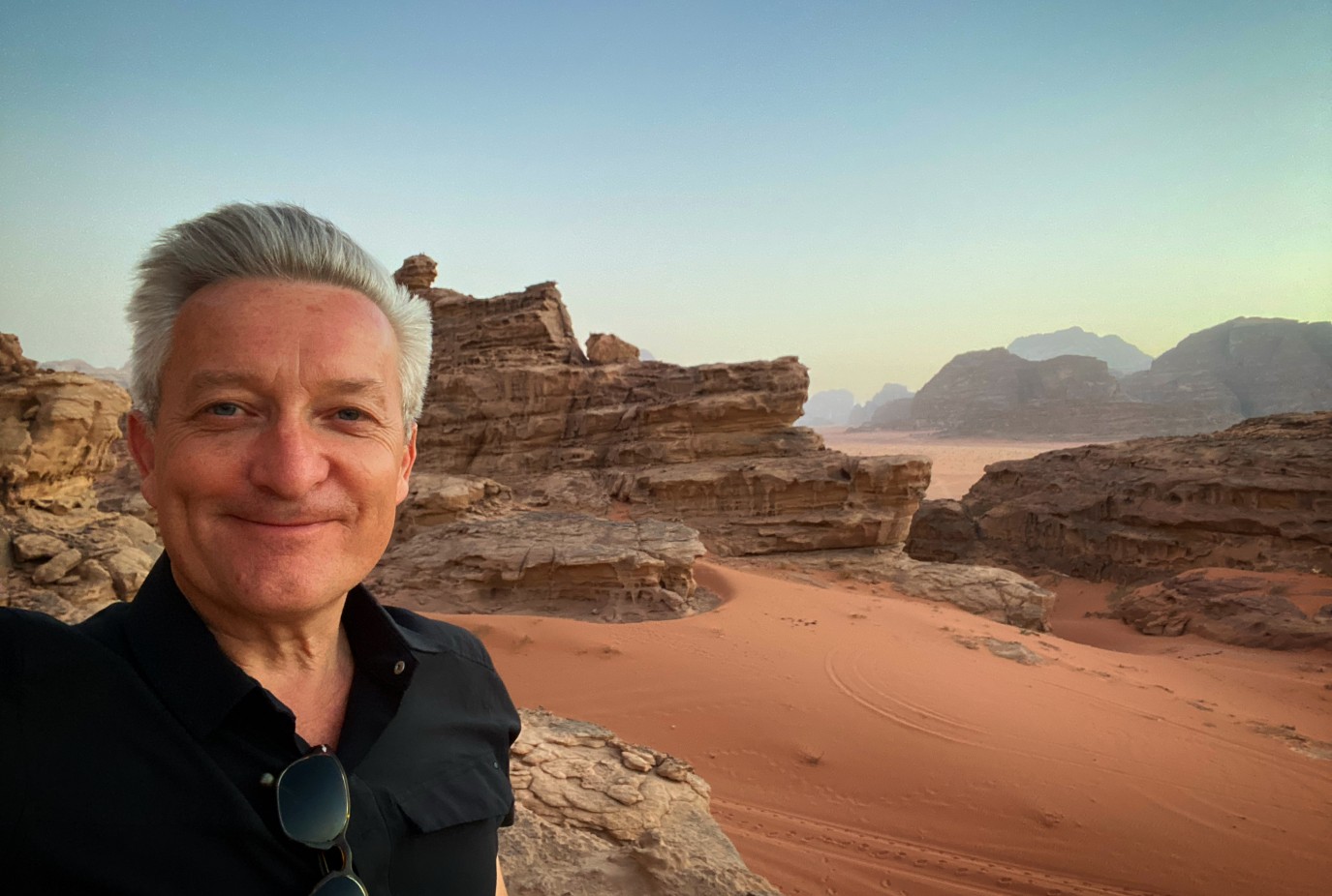 Julian GrimmondJ on Location in Wadi RumJ Jordan